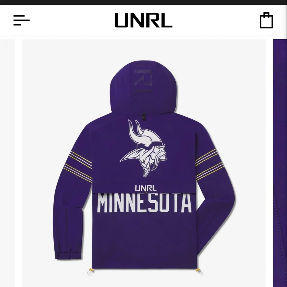 UNRL Vikings Purple Track Jacket - Picture 2 of 11